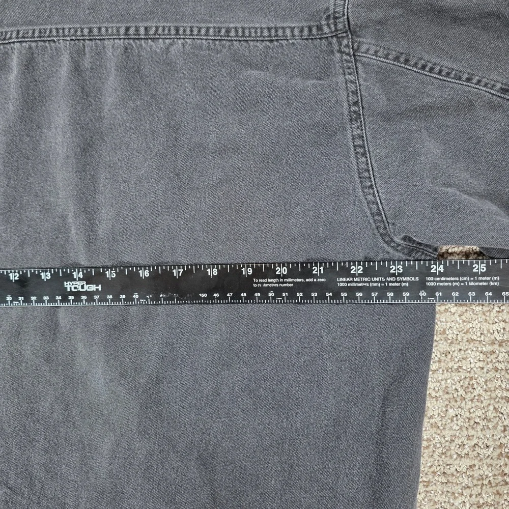 Vintage Levis Red Tab Mens Large Black Denim Long Sleeve Button Down Shirt